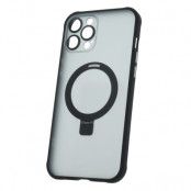 Svart Mag Ring Skal till iPhone 12 Pro Max - Grepp & Skydd