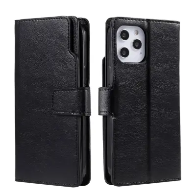 Trolsk Leather Wallet (iPhone 12 Pro Max) - Svart