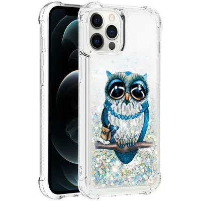 Trolsk Liquid Glitter Case - Owl (iPhone 12 Pro Max)