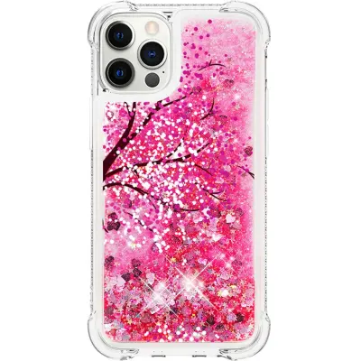 Trolsk Liquid Glitter Case - Pink (iPhone 12 Pro Max)