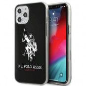 U.S. Polo Assn. Shiny iPhone 12 Pro Max Stor Loga Svart