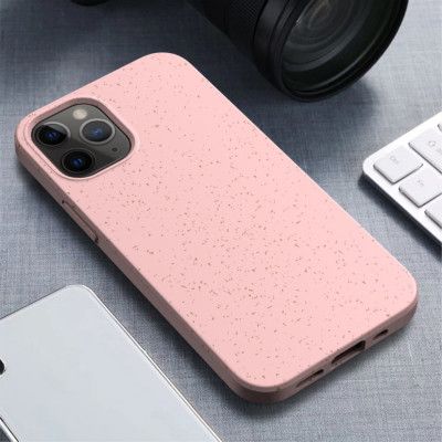 Wheat Straw Eco-Vänling Mobilskal iPhone 12 Pro Max - Rosa