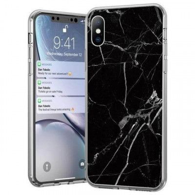Wozinsky Marble iPhone 12 Pro Max Skal Svart