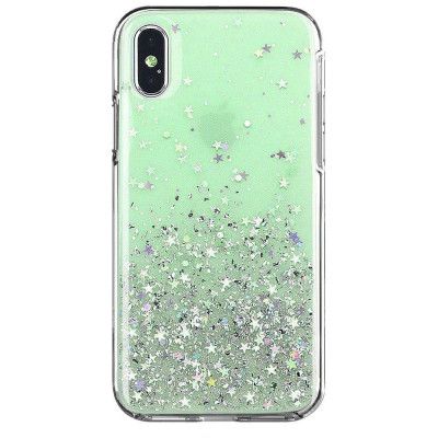 Wozinsky Star Glitter iPhone 12 Pro Max Skal Grön
