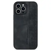 AZNS iPhone 12 Pro Fodral - Anti-scratch KonstLäder - Svart