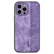 AZNS iPhone 12 Pro Fodral KonstLäder och TPU - Lila