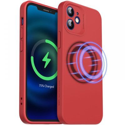 ESR - Cloud Soft Magsafe iPhone 12 & 12 Pro - Röd