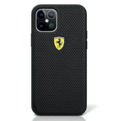 Ferrari On Track Perforated Skal iPhone 12/12 Pro - Svart