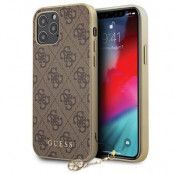 Guess iPhone 12 & 12 Pro Skal 4G Charms Collection Brun