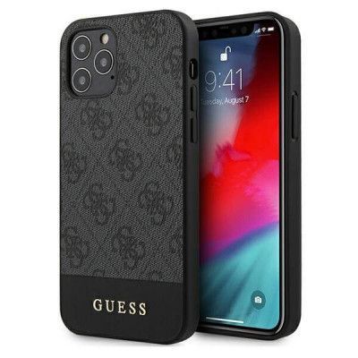 Guess Skal iPhone 12 & 12 Pro Stripe Collection - Grå