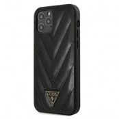 Guess iPhone 12 & 12 Pro Skal V-Quilted Collection Svart