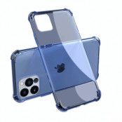 iPhone 12 / 12 Pro Shockproof Skal - Blå Transparent