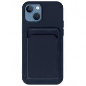 iPhone 12 / iPhone 12 Pro Skal med Kortfack - Mörkblå