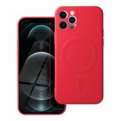 iPhone 12 Pro Magsafe Skal Silikon - Röd
