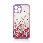 iPhone 12 Pro Skal Design Floral - Lila