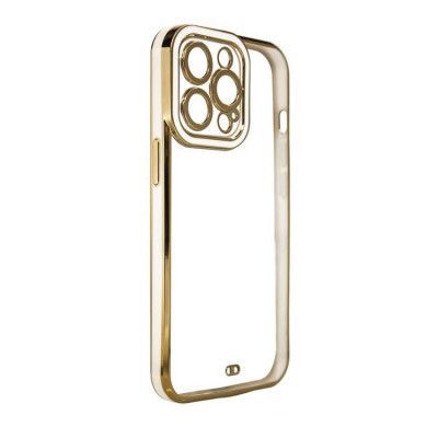 iPhone 12 Pro Skal Gold Frame - Vit
