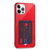 iPhone 12/12 Pro Shockproof Skal TPU - Röd / Transparent