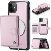 JEEHOOD J09 Fodral i läder för iPhone 12 Pro 6.1 tum - Rosa
