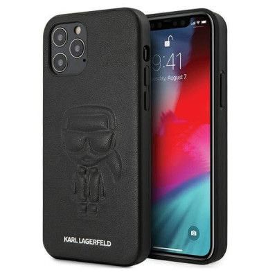 Karl Lagerfeld iPhone 12 & 12 Pro Skal Karl OutLinje Svart
