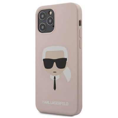 Karl Lagerfeld iPhone 12 & 12 Pro Skal Karl`s Head - Rosa