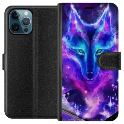 Plånboksfodral till Apple iPhone 12 Pro med Neon Varg