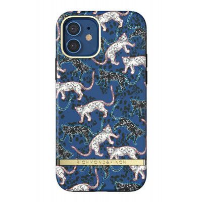 Richmond & Finch Blue Leopard till iPhone 12 & 12 Pro