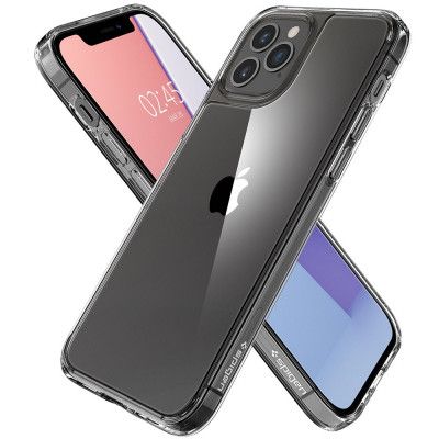 SPIGEN Quartz Hybrid iPhone 12 & 12 Pro - Crystal Clear