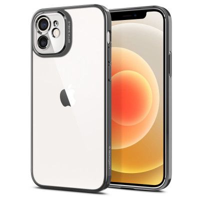 SPIGEN Optik Crystal iPhone 12 & 12 Pro Chrome Grey