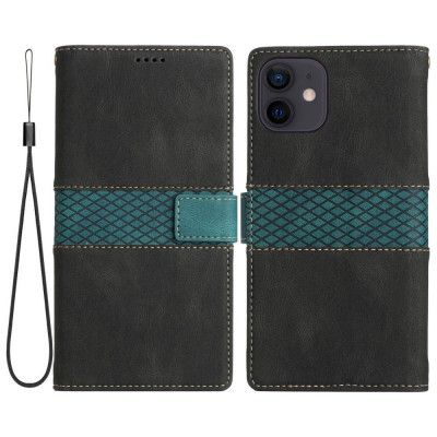 Splicing Design iPhone 12/12 Pro Plånboksfodral - Svart