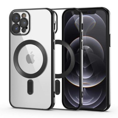 Tech-Protect iPhone 12 Pro Mobilskal Magsafe Shine - Svart