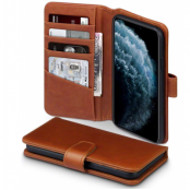Terrapin | Äkta Läder Plånboksfodral iPhone 12 & 12 Pro - Brun