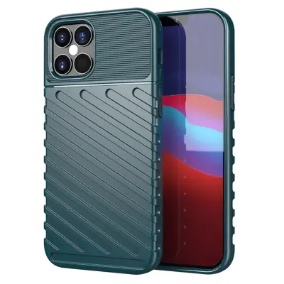 Thunder Twill Texture Skal iPhone 12&12 Pro - Grön