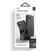 UNIQ Mobilskal till iPhone 12 Pro MagSafe Transforma - Träkolgrå
