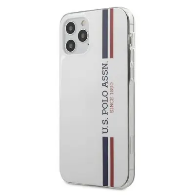 U.S. Polo Assn. Tricolor Collection iPhone 12&12 Pro Skal Vit
