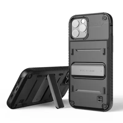 VRS DESIGN Damda QuickStand Skal iPhone 12&12 Pro - Svart