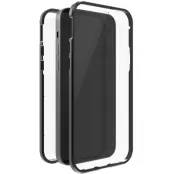 Black Rock 360° Glass Skal iPhone 12 / 12 Pro - Svart