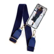 Boom iPhone 12 & 12 Pro skal med mobilhalsband- Belt Blue