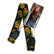 Boom iPhone 12 & 12 Pro skal med mobilhalsband- Belt Sunflower