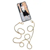 Boom iPhone 12 & 12 Pro skal med mobilhalsband- Chain Golden