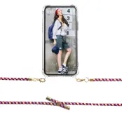 Boom iPhone 12 & 12 Pro skal med mobilhalsband- Rope CamoRed