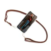 Boom iPhone 12 & 12 Pro skal med mobilhalsband- Strap Brown