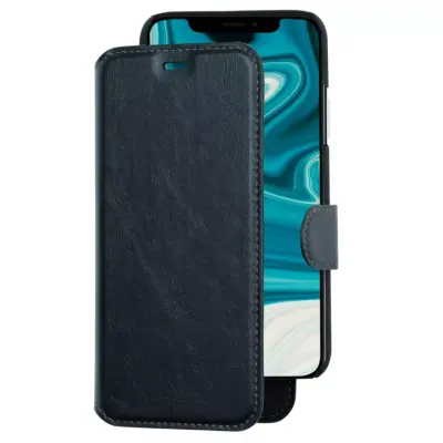 Champion 2-in-1 tunnt Plånboksfodral iPhone 12 & 12 Pro - Svart