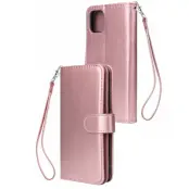 Elegant Plånboksfodral till iPhone 12 & 12 Pro - Roséguld