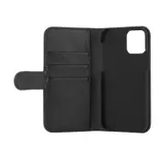 Essentials iPhone 12 & 12 Pro, PU Wallet, 3 cards, Svart