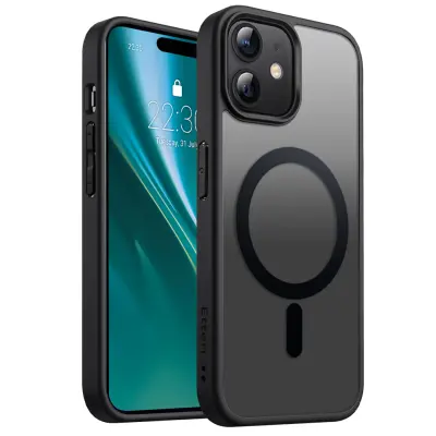 Etteri iPhone 12/12 Pro Mobilskal Magsafe Matt - Svart