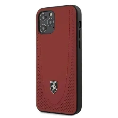 Ferrari Case iPhone 12 & 12 Pro Skal Off Track Perforated Röd