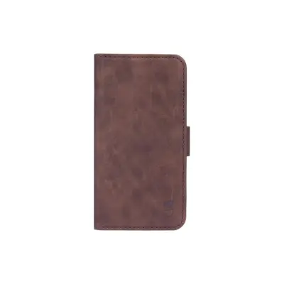 GEAR MobilPlånboksfodral Nubuck PU iPhone 12 / 12 Pro - Brun