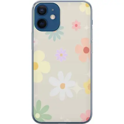 Mobilskal till Apple iPhone 12 med fejdande blommor