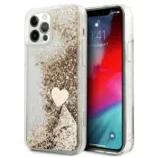 Guess iPhone 12/12 Pro Skal Glitter Charms - Guld