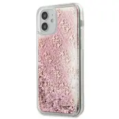 Guess Skal iPhone 12 & 12 Pro Liquid Glitter - Rosa